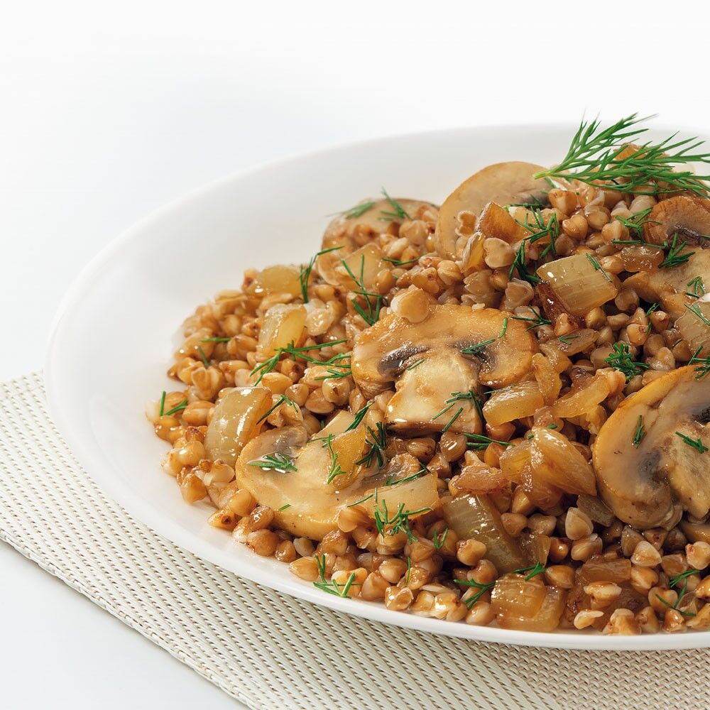 Каша гречневая с грибами и луком «По-монастырски», «СытоЕдов», 300 гр, готовое замороженное блюдо