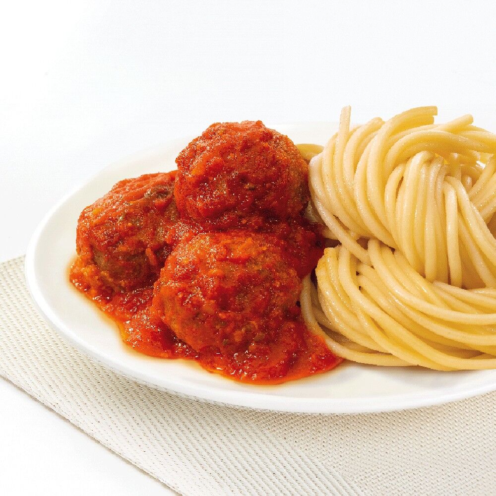 Фрикадельки со спагетти под томатным соусом, «СытоЕдов», 350 гр, готовое замороженное блюдо