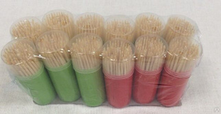 Зубочистки ХК, бамбук, 100шт, цена за упаковку 12 шт 